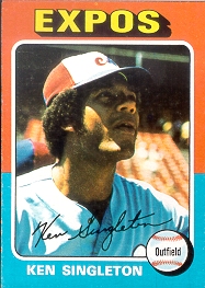 1975 Topps Baseball Cards      125     Ken Singleton